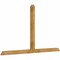 Ekena Millwork Portland Rough Sawn Timber Gable Bracket, Western Red Cedar, 96"W x 56"H x 4"D x 4"F, 14/12 Pitch GBW096X56X0404POR00RWR - alternate 2